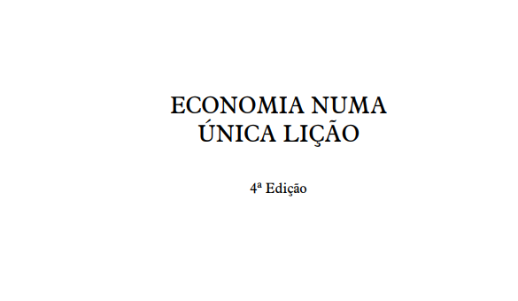 Economia numa única lição