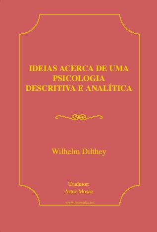 Ideias Acerca de Uma Psicologia Descritiva e Analítica