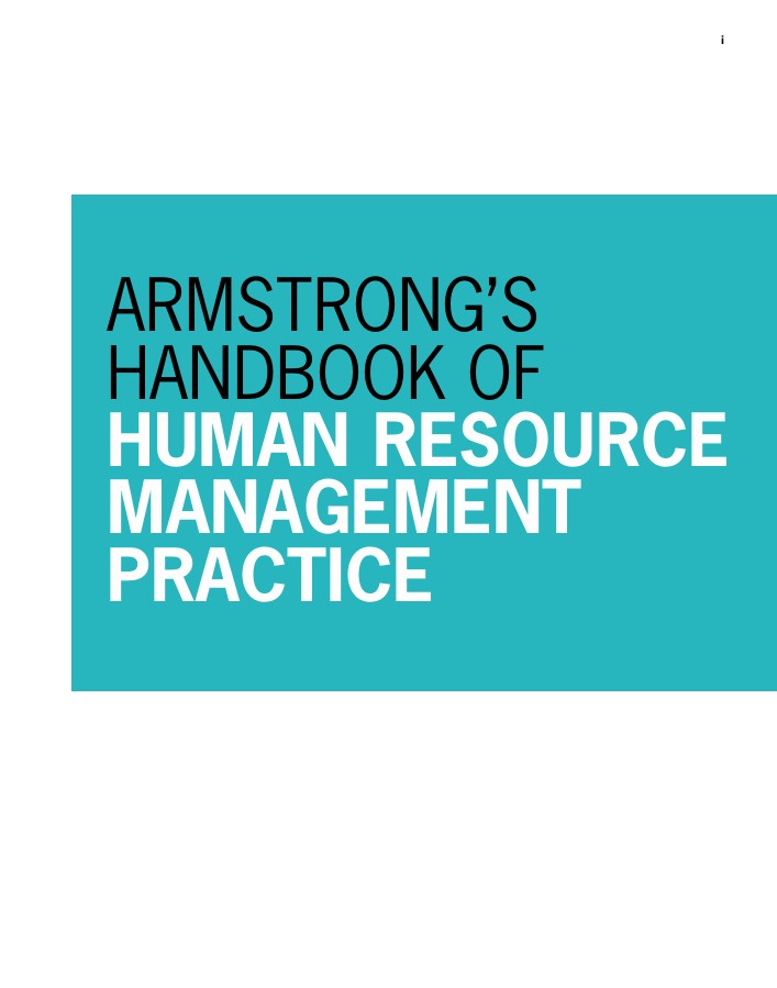 Armstrong´s Handbook of Human Resource Managment Practice